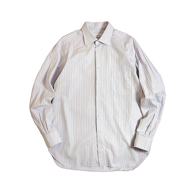 Ermenegildo Zegna / Striped Cotton Dress Shirt