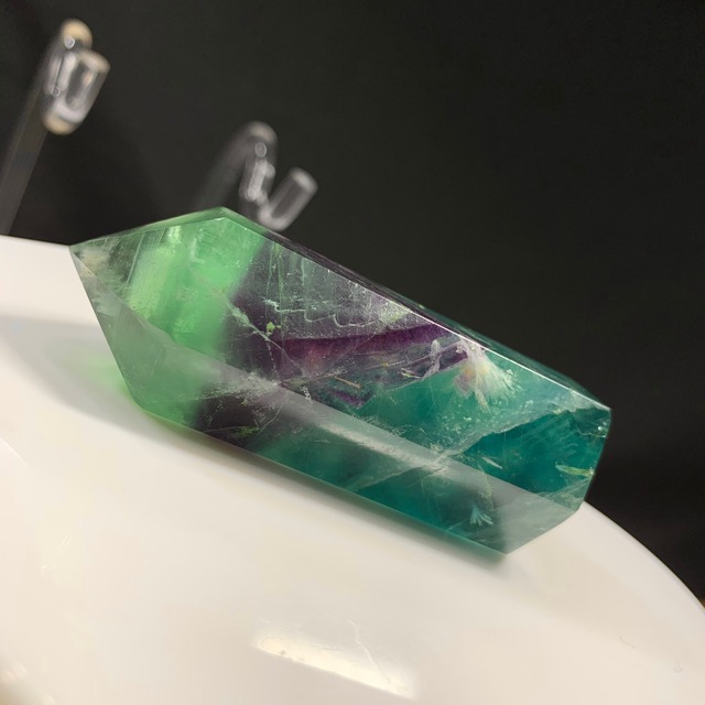 94ポイント　プチエンジェルフェザー入り☆グラデーションフローライト