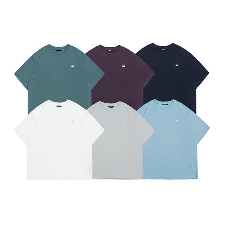 Crew Neck Cotton Short Sleeve T-Shirt ‐6col‐ A0454