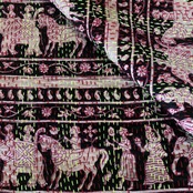 リサイクルサリーのカンタショール パッチワーク小03 インドの手仕事布 Mulaセレクト