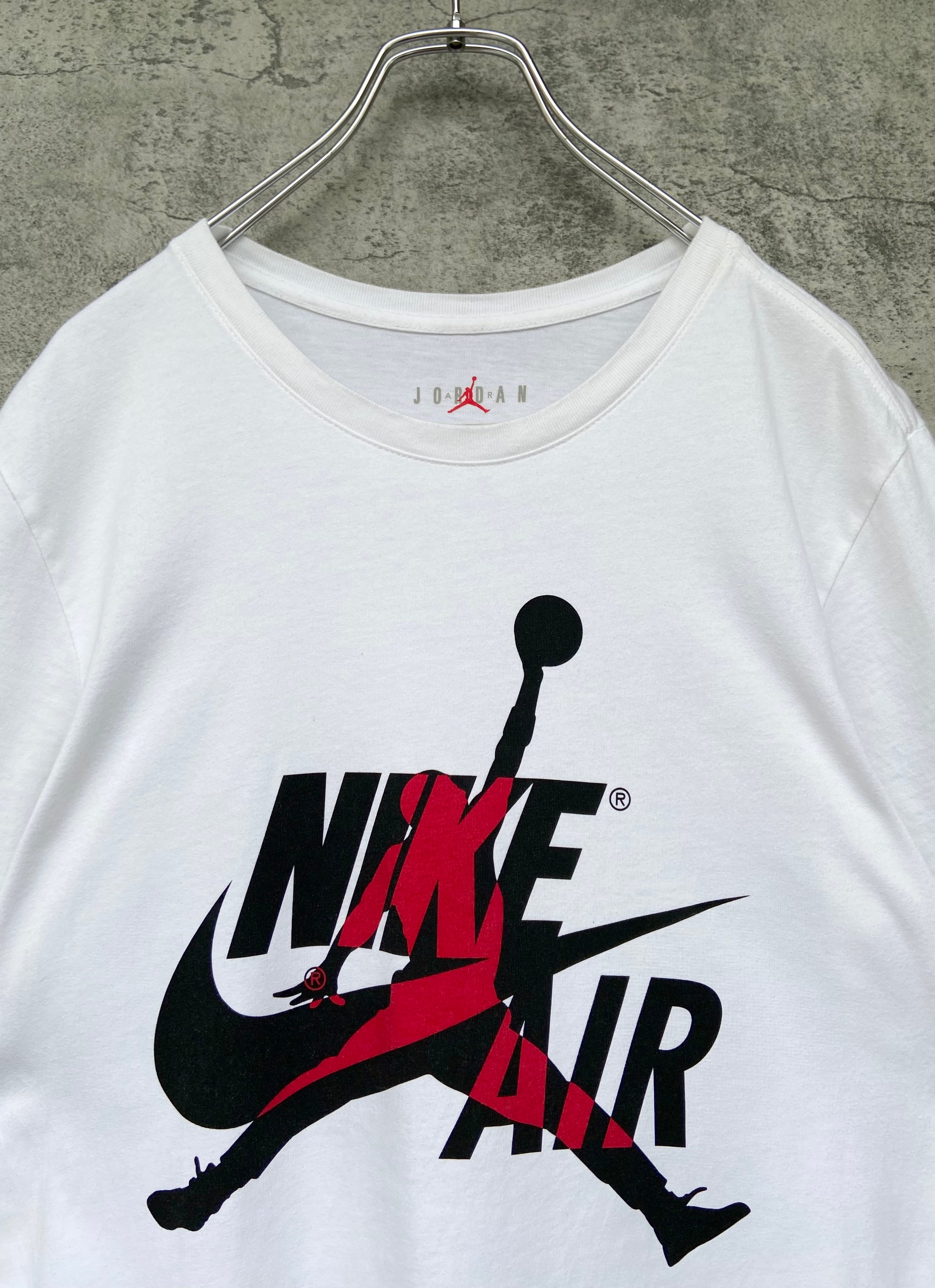 NIKE ナイキ Air Jordan ジョーダン 白 Tシャツ デカロゴ ジャンプマン