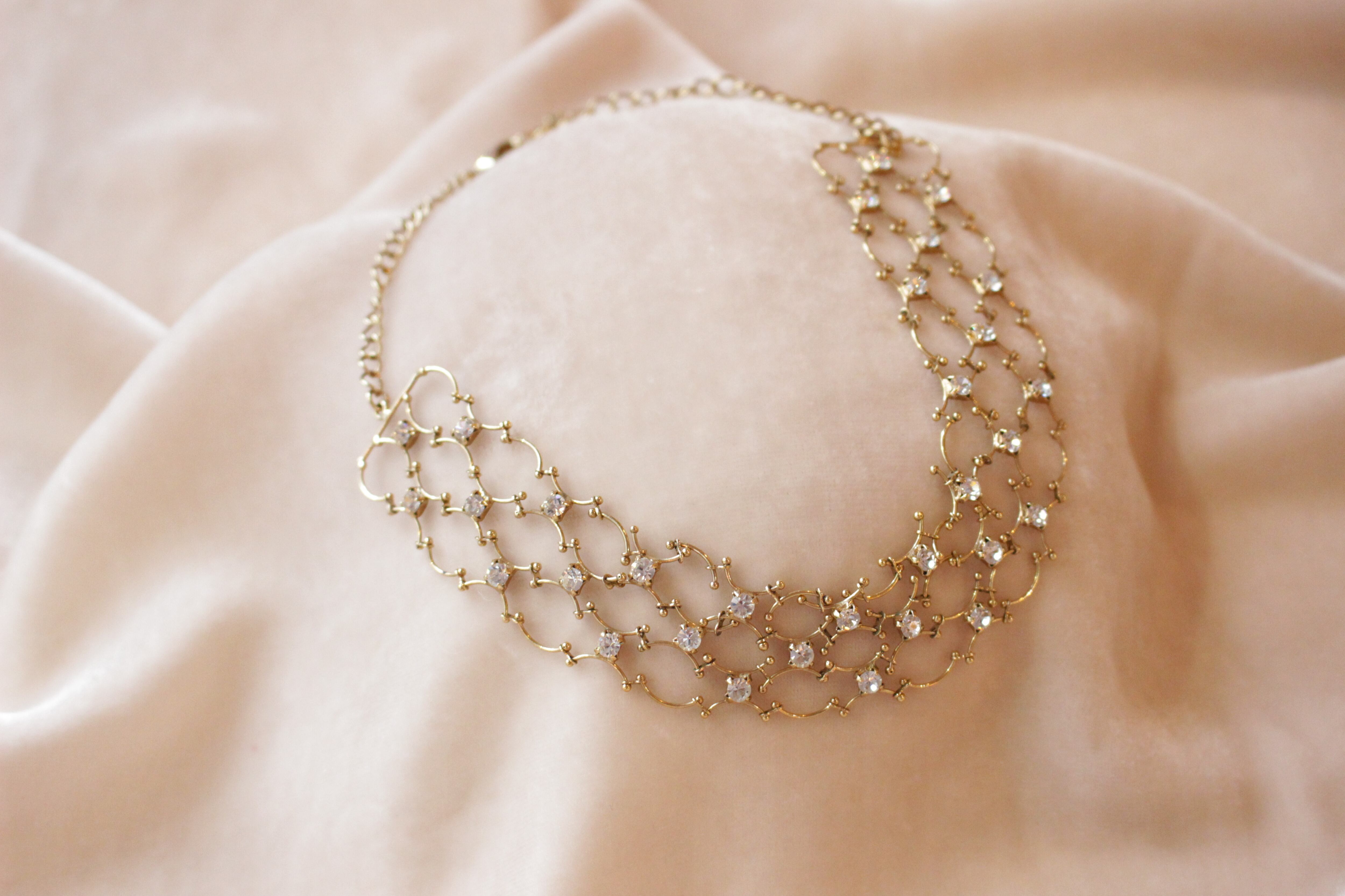 クリアグラスチョーカー lot2073