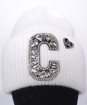 デコレートロゴニットビーニー (BLACK) CQ-47533