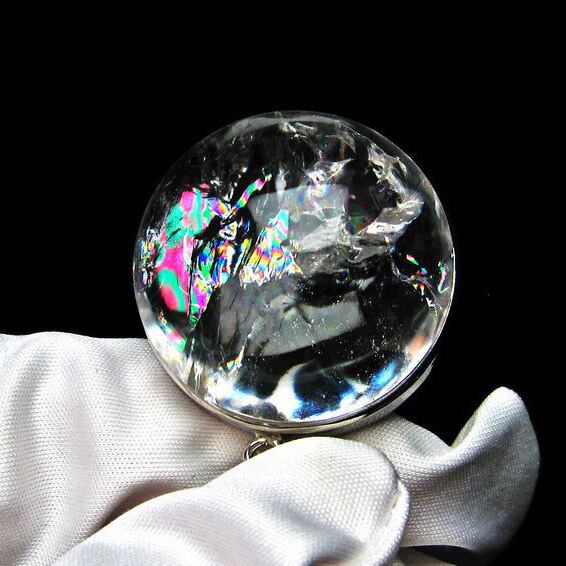 アイリスクォーツ ペンダント 虹入り 水晶 ペンダント  おまかせ便 112-6082