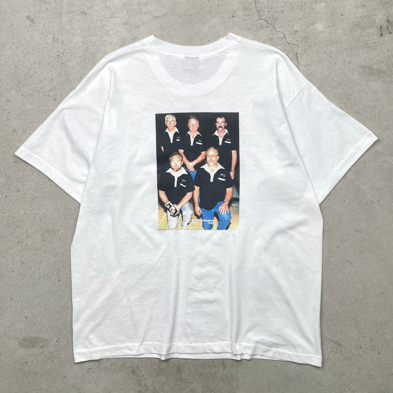 90年代 USA製 ハンドメイド 牛柄 フォトプリントTシャツ 誰やねんT 