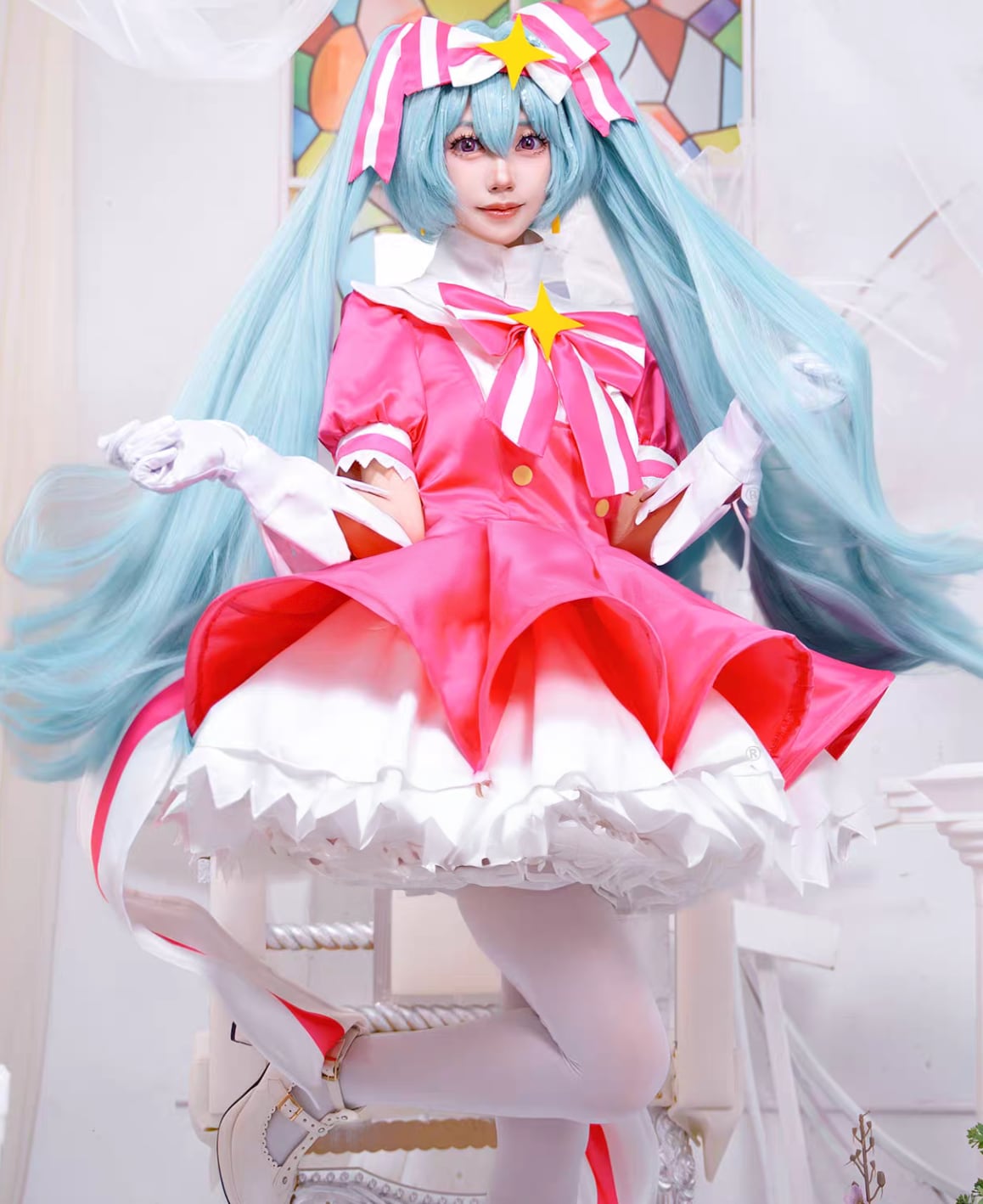 いますぐ輪廻 初音ミク 魔法少女 コスプレ 変身前後　セット 19690209a1ff4155de1fa8eee3ff7e