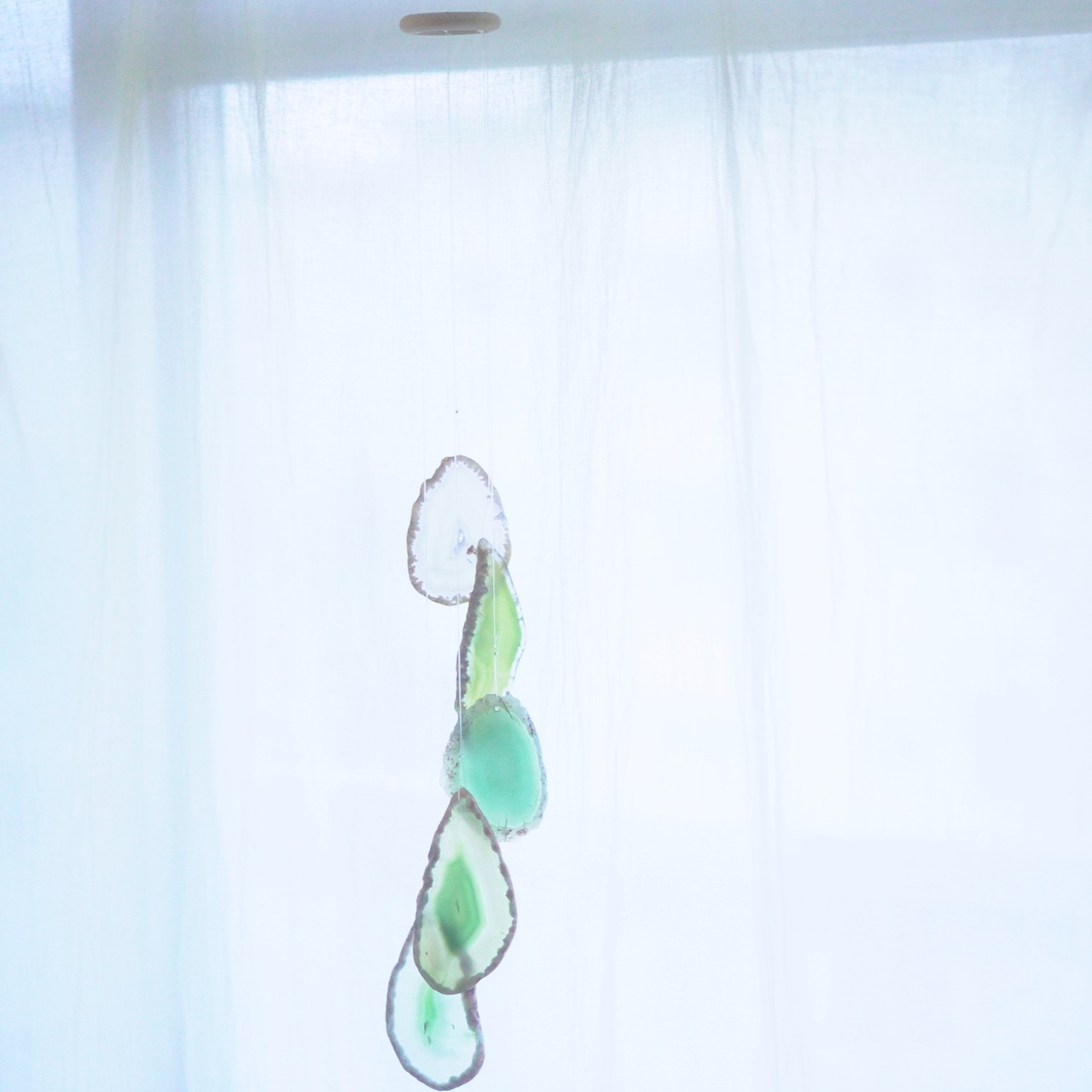 Healing Green 08 - アゲートヒーリングチャイム / Agate Sun Catcher Wind Chime 616