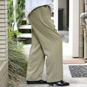 rayon blend 2tuck slacks khaki