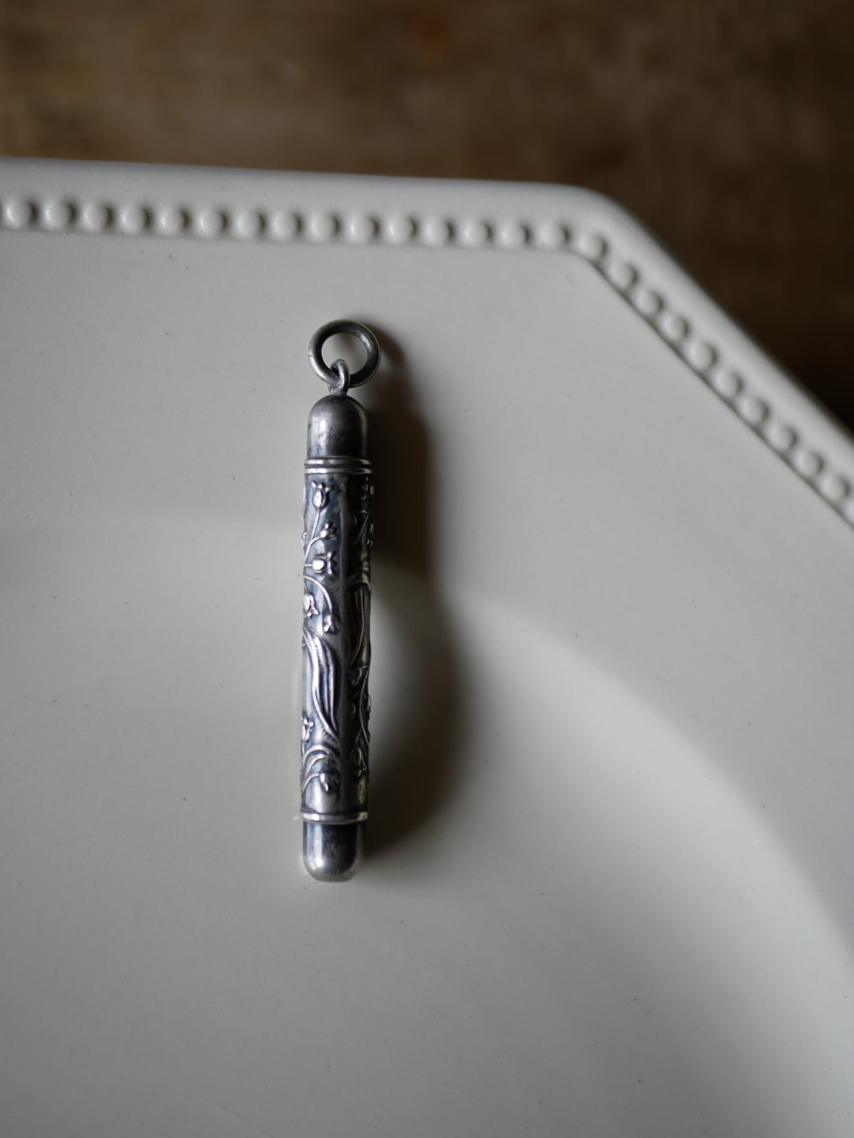 純銀 クレヨン 鈴蘭 すずらん スズラン フランスアンティーク