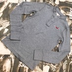 HOLLISTER　MENS　ヘンリーロンＴ　Ｌサイズ