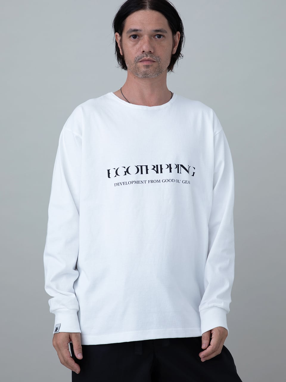 EGO TRIPPING (エゴトリッピング) PRINTTEE -A long ロンTEE / WHITE 666603-00