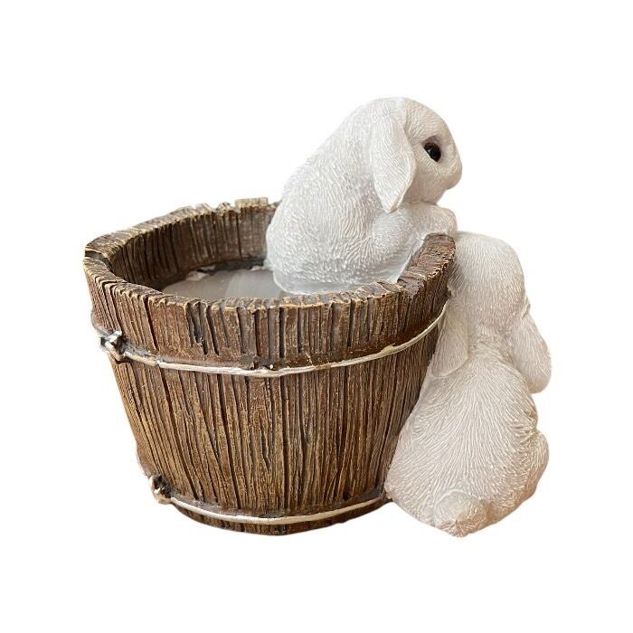 ⭐️植木鉢⭐️うさこ4人家族 セット うさぎの植木鉢 ポット 兎 ウサギ フラワーポット 鉢 植木鉢 鉢底穴