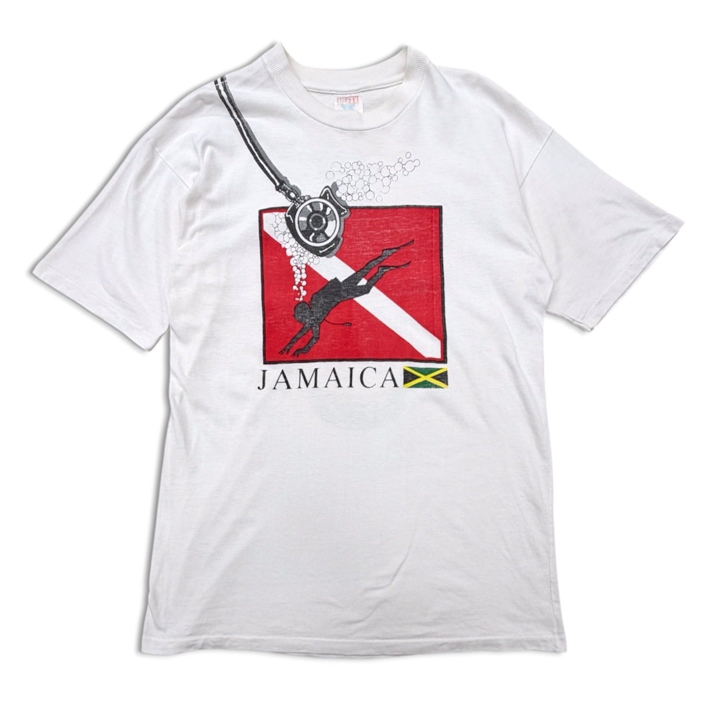 良プリント】JAMAICA TEE シングルステッチ Tシャツ ビール系 | no