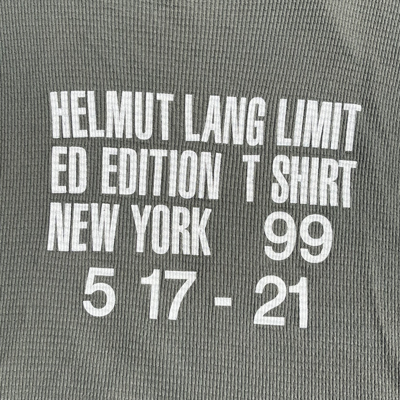 HELMUT LANG 本人期 LIMITED EDITION T-SHIRT | furugibiyori
