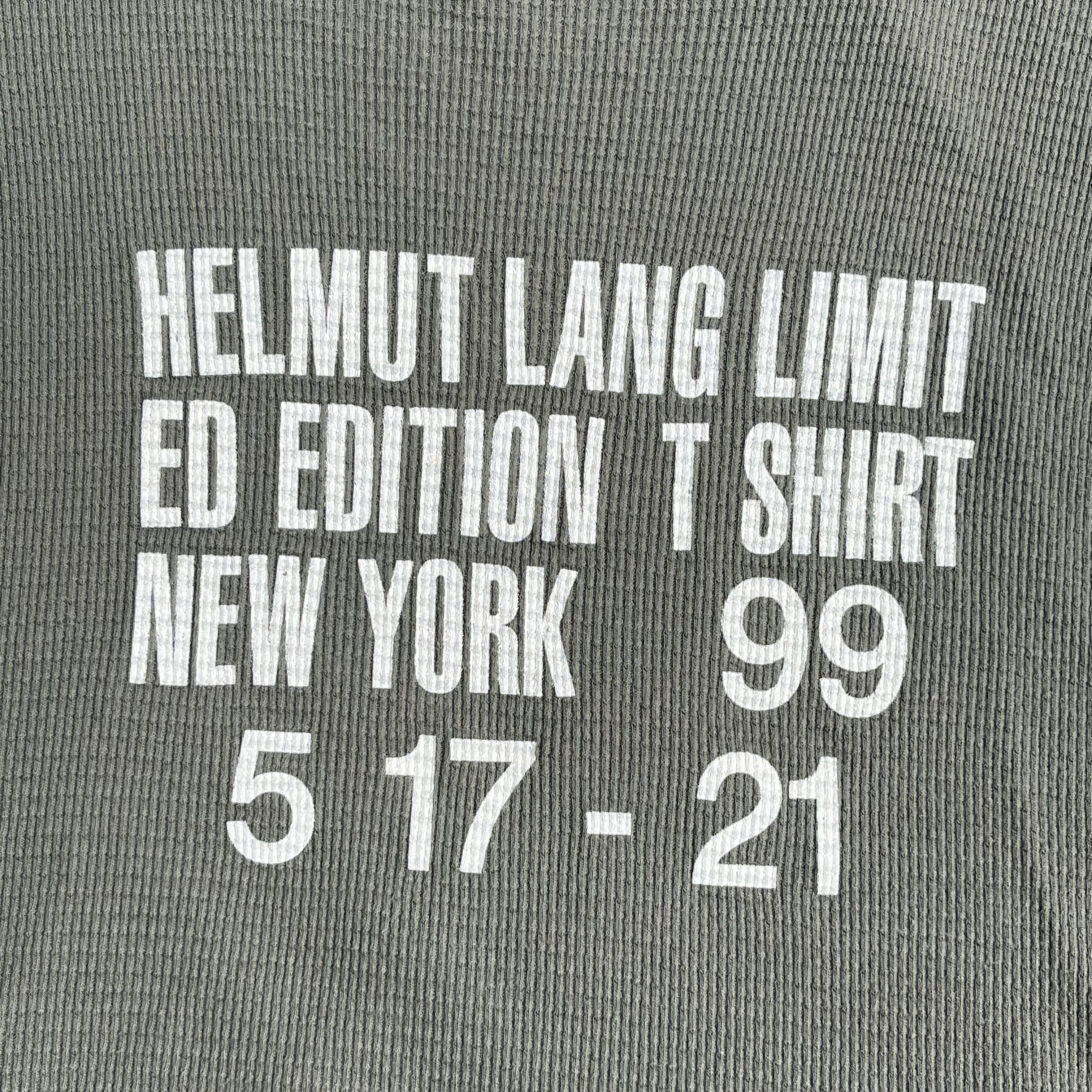 HELMUT LANG 本人期 LIMITED EDITION T-SHIRT | furugibiyori