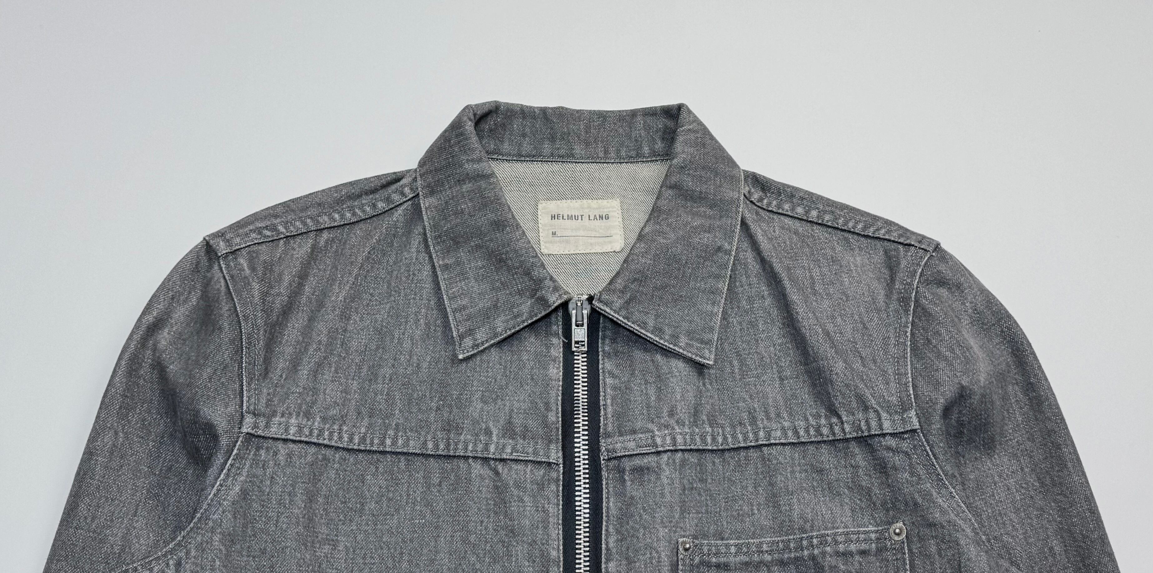 c.1998–1999 HELMUT LANG DENIM ZIP JACKET ( size 50 ) | Daily Dress