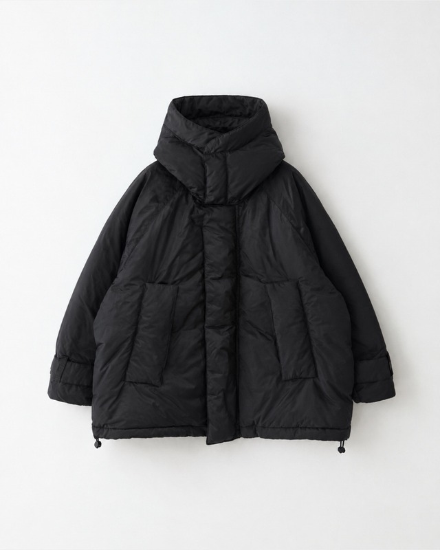 VOAAOV DOWN Oversize Hood Blouson BLACK
