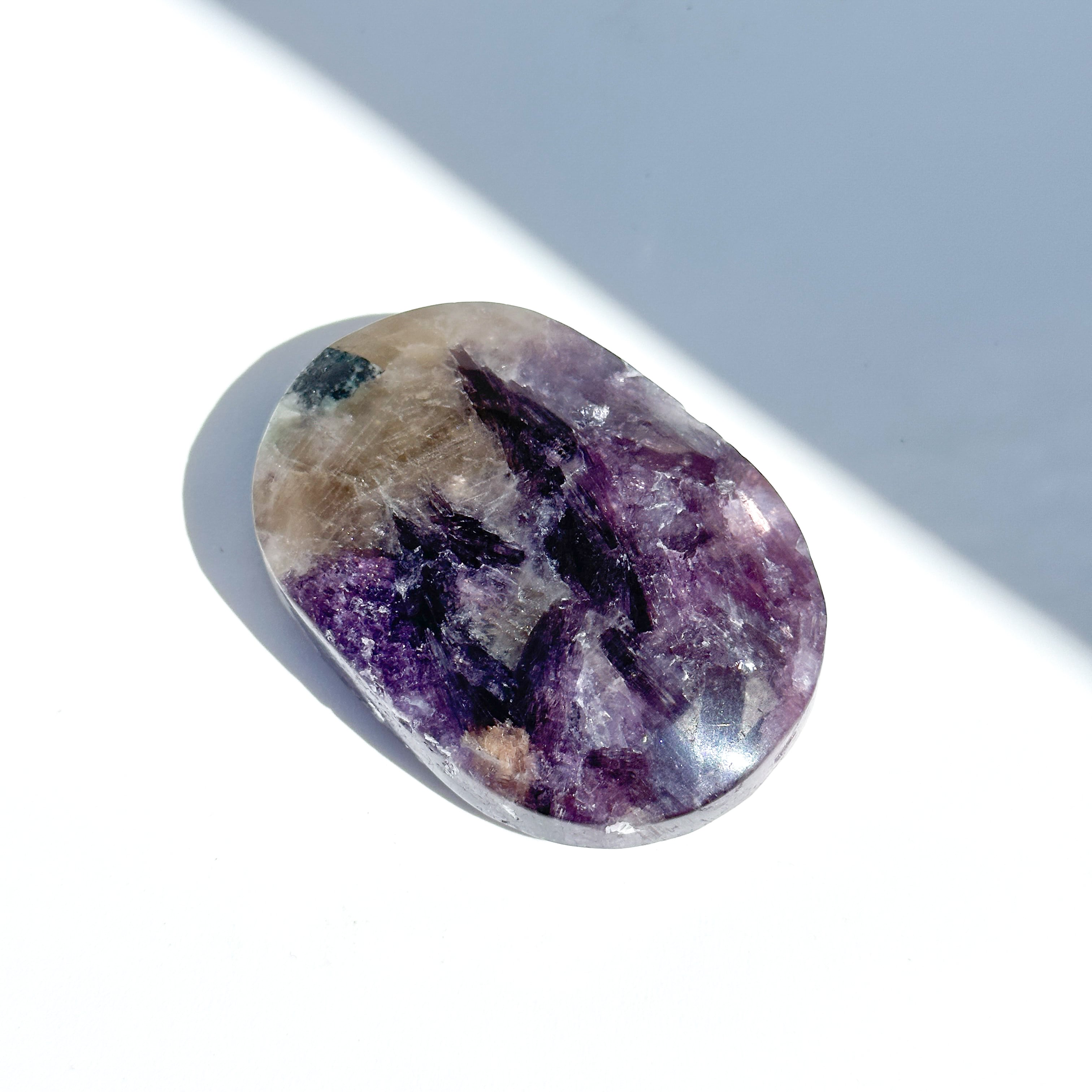 レピドライト パームストーン 75◇ Lepidolite palm stone ◇天然石