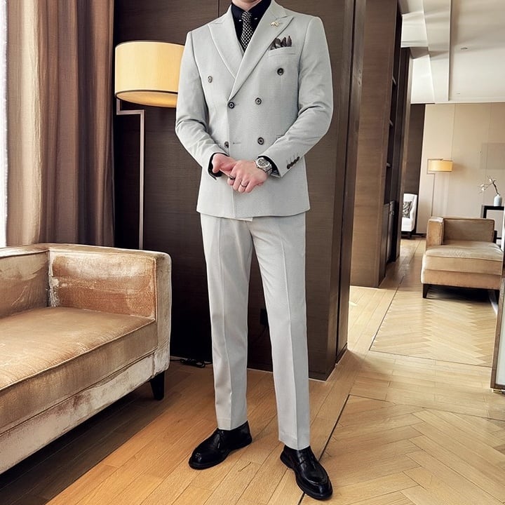 ダブルブレストスリムフィットスーツ 3color SU0253 | R-Base