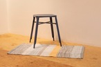 Aya Textile / TRASMATTOR(トラースマッタ)　手織りの裂き織りラグ  オレンジ・グレー