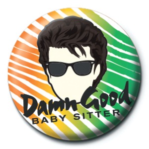 ストレンジャーシングス　Stranger Things (Damn Good Baby Sitter)　缶バッジ　2.5ｃｍ　PKB5337