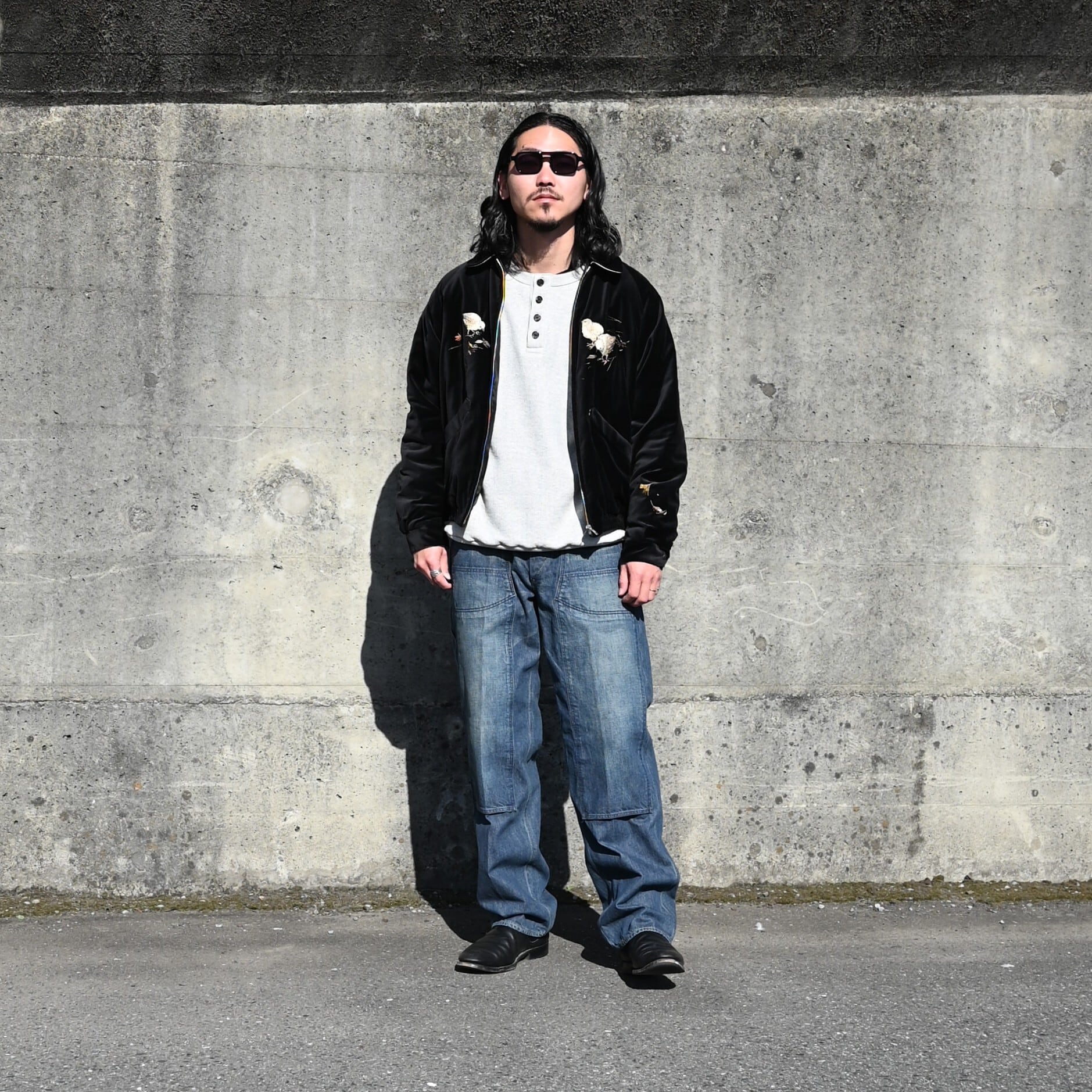 OLD JOE(オールドジョー)STUNNING VELVET SOUVENIR JACKET(Niwatori to