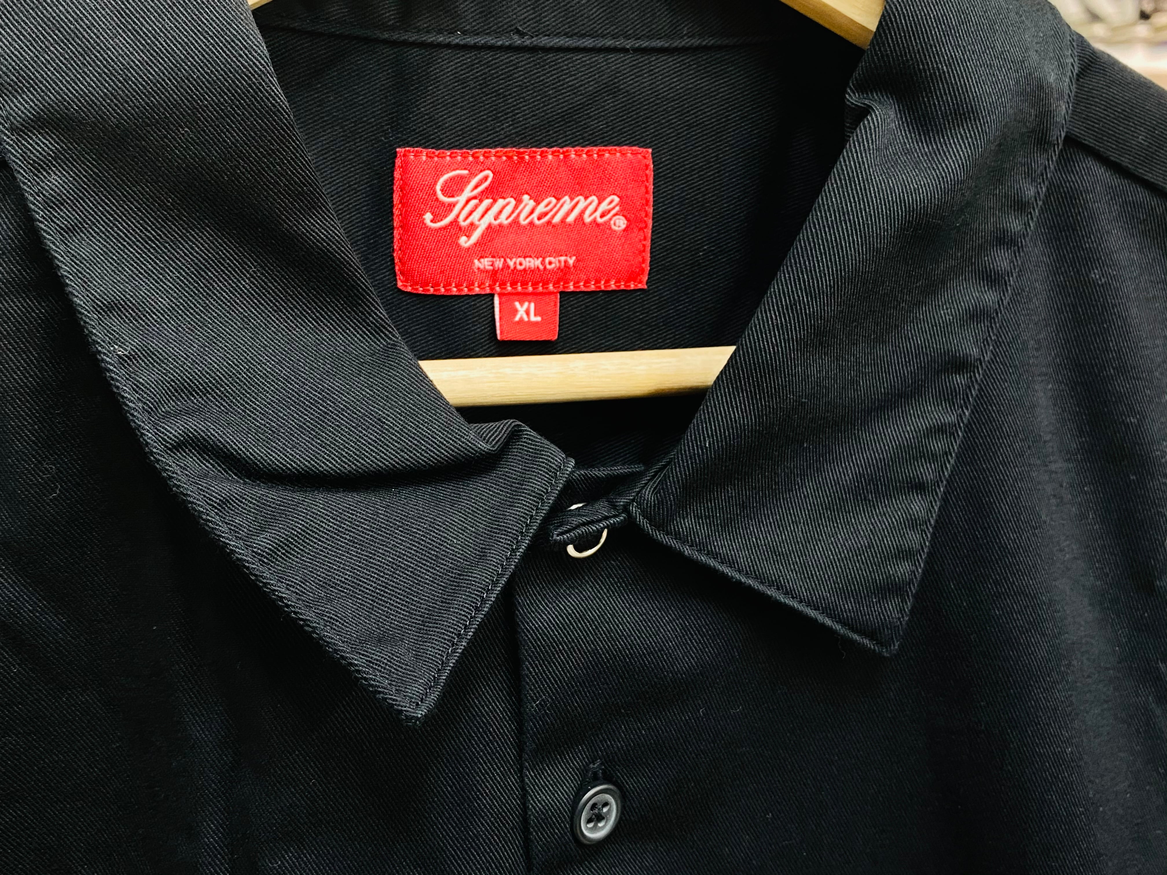 Supreme ARC LOGO SS WORK SHIRT XL BLACK 50JL0616 | BRAND BUYERS OSAKA