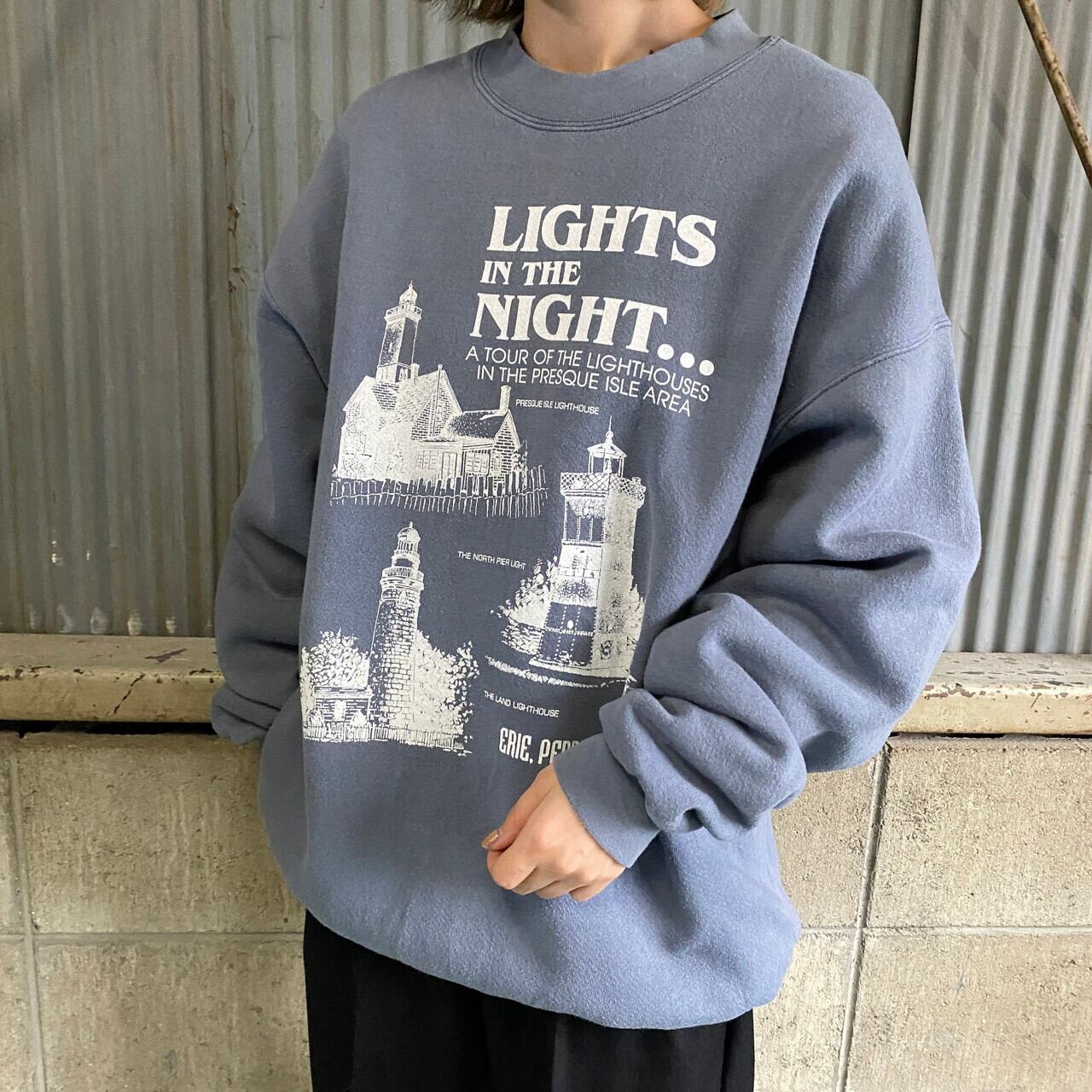 90年代 LEE リー プリント スウェットシャツ トレーナー メンズXL 古着 