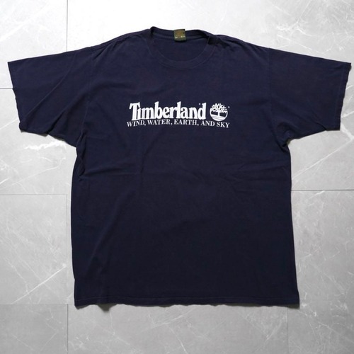 Timberland USA製　XXLサイズ　ティンバーランド　ネイビー　90s Tシャツ　半袖