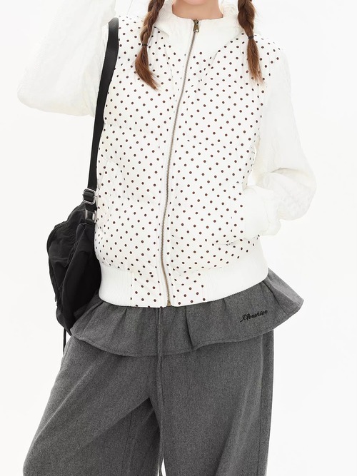 ドットミックスジップアップジャケット.1925