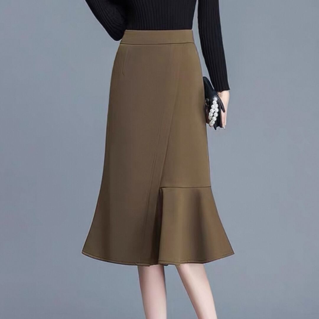 Meamaid line asymmetry design skirt 00217