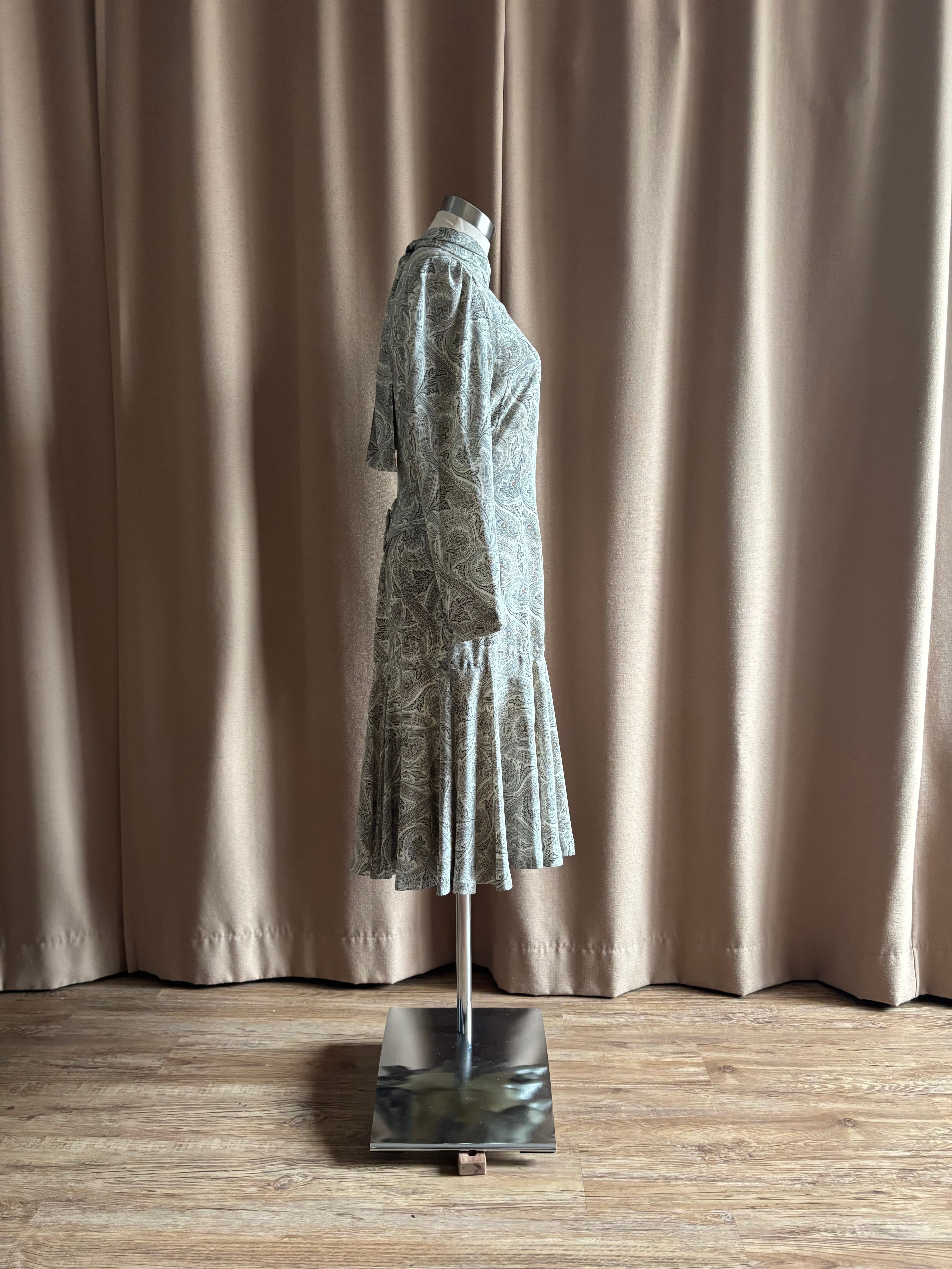 MADE IN JAPAN paisley pattern classic dress-5209-4 | COLLENTE vintage