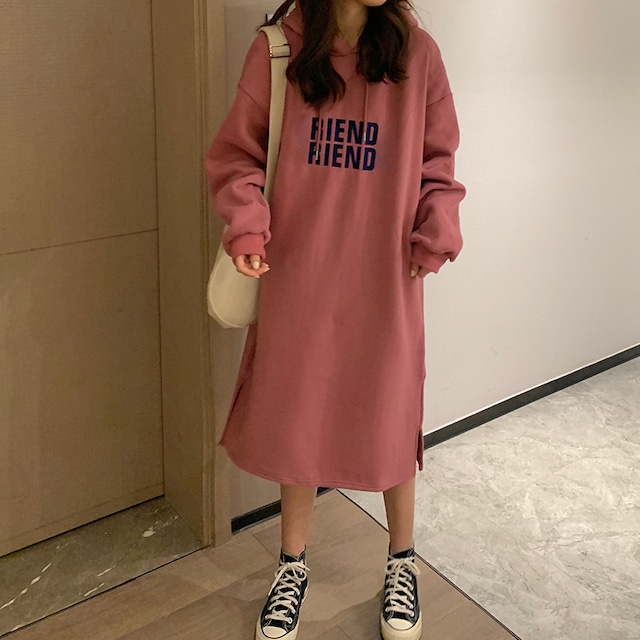 ロングスウェットワンピ