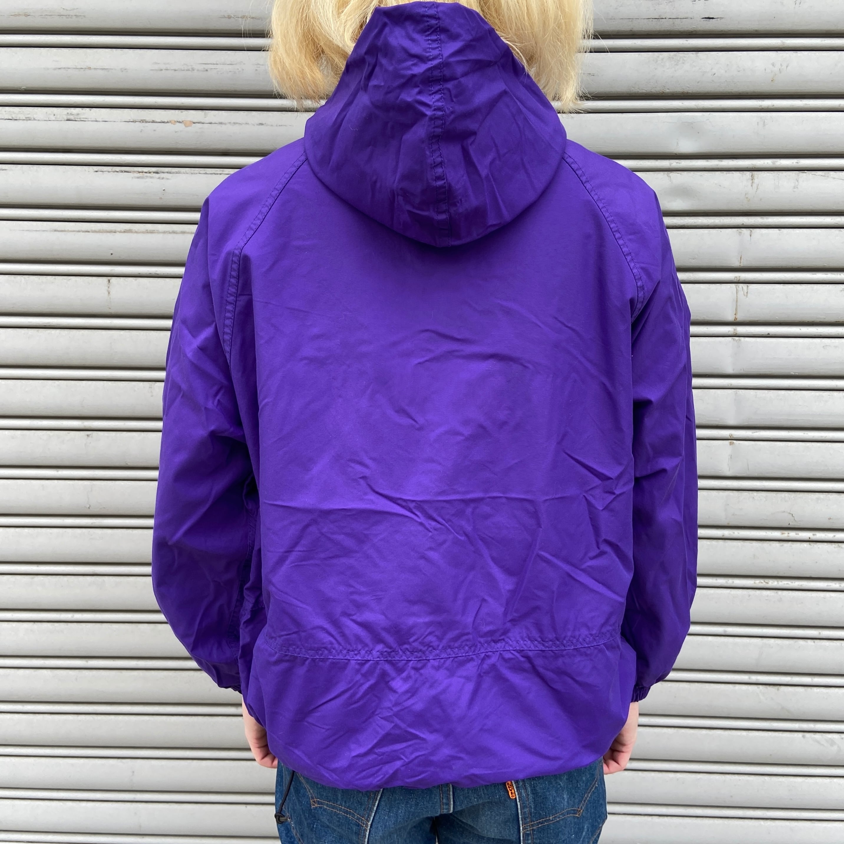 80s Woolrich ウールリッチ アノラックパーカー パープル M相当 | 古着