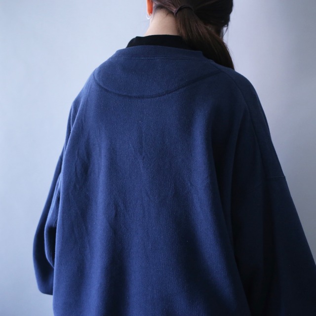 "刺繍" animal design XXL over silhouette sweatshirt