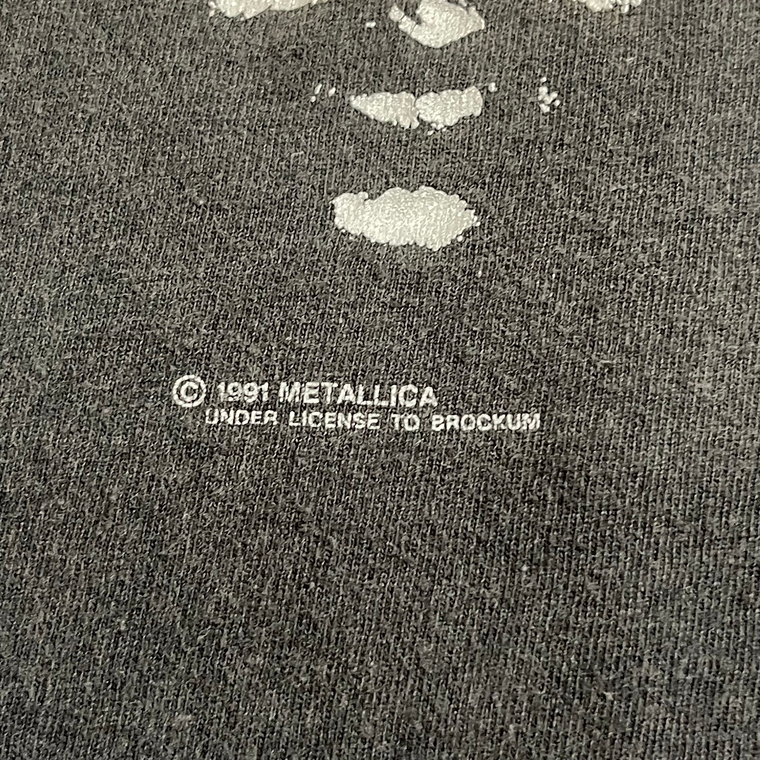 90年代 フルーツオブザルーム FRUIT OF THE LOOM METALLICA メタリカ LOAD TOUR 1996-1997 両面プリント バンドTシャツ バンT カナダ製 メンズL ヴィンテージ /evb001830