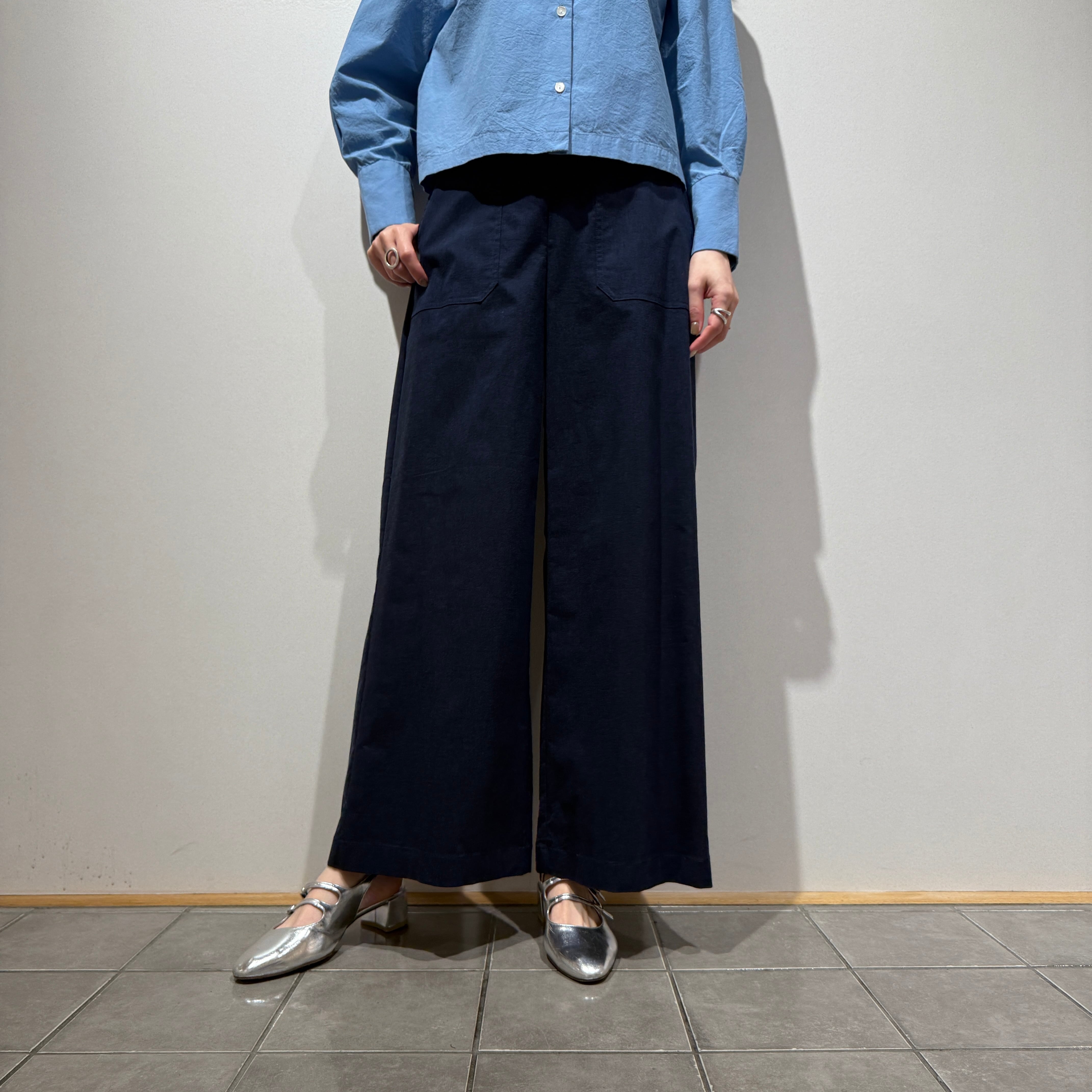 バックラッシュリネンパンツ