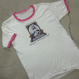 1980s WIRED ROLLING PAPER RINGER T-SHIRT WHITE