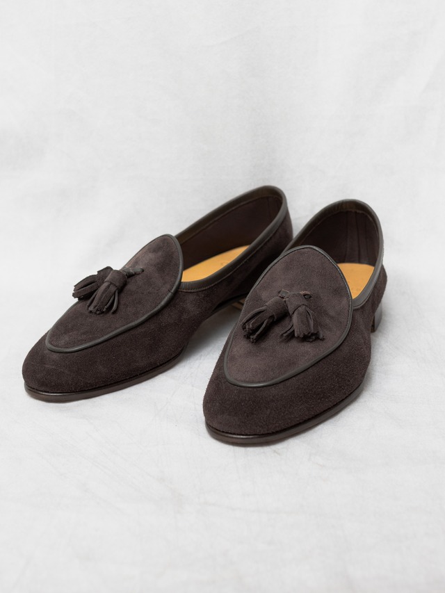 Oriental suede unlined slippon 6.5size