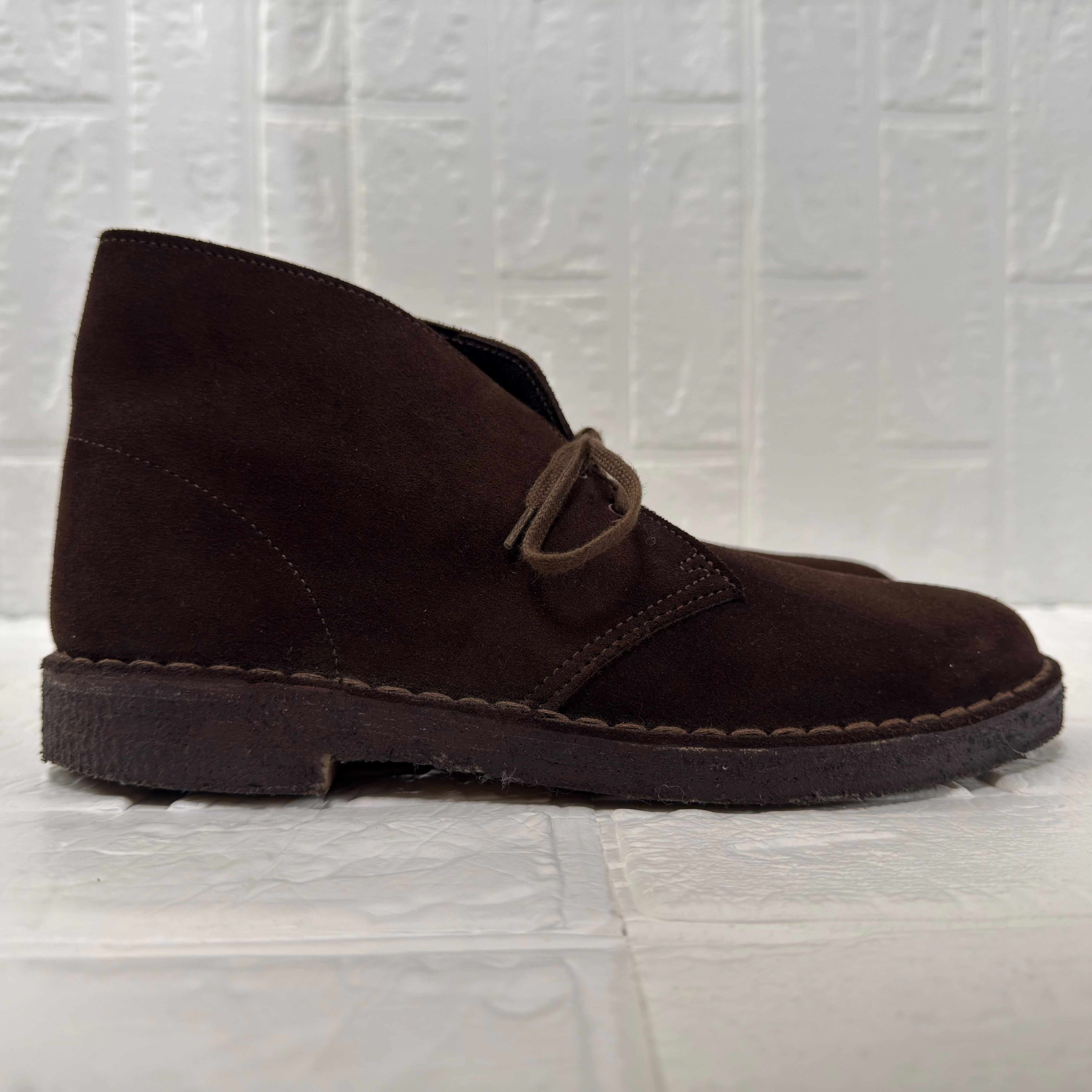 Clarks イングランド製 スエード デザートブーツ (ブラウン、UK6、実寸