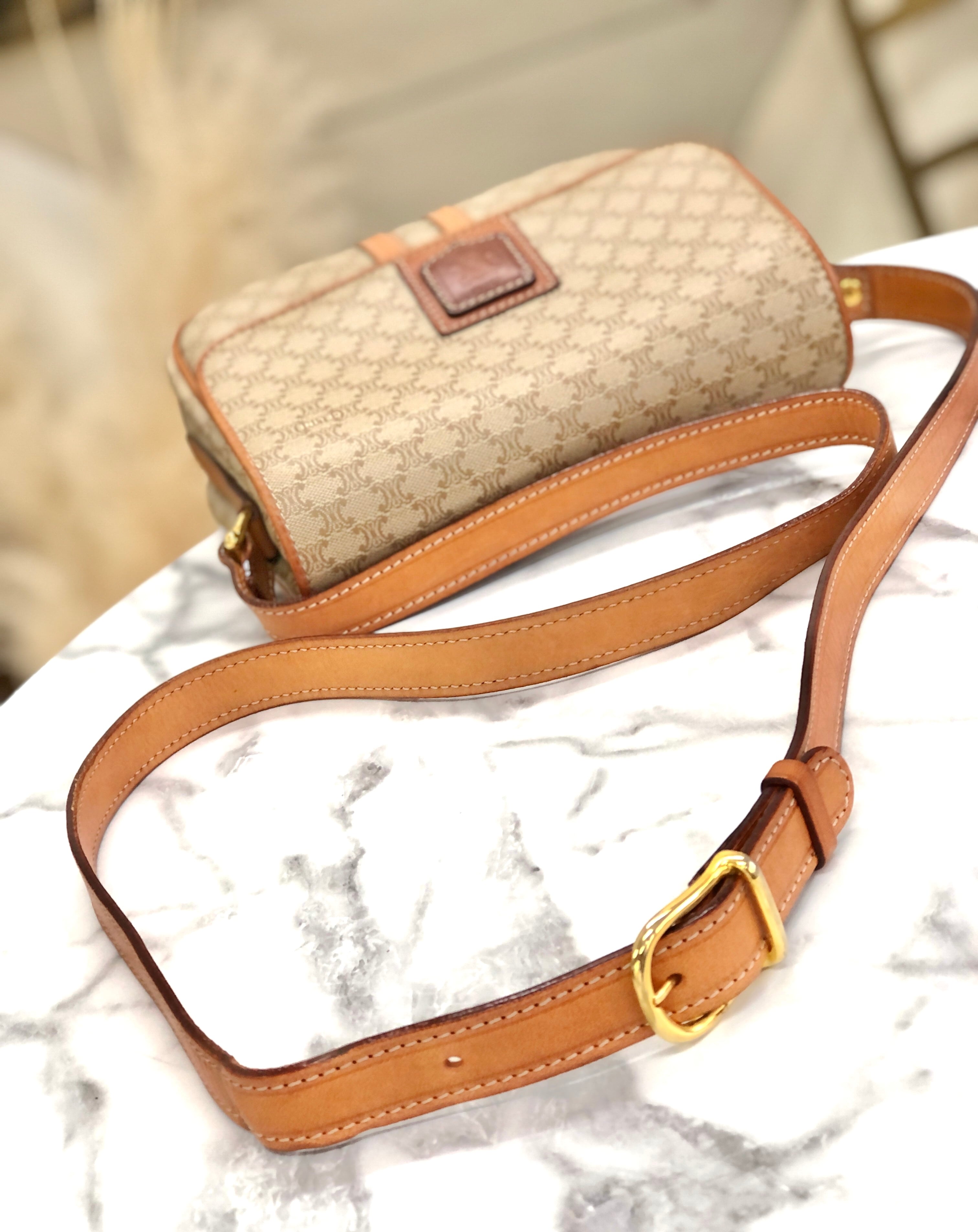 CELINE セリーヌ マカダム ブラゾン型押し フロントライン ショルダー