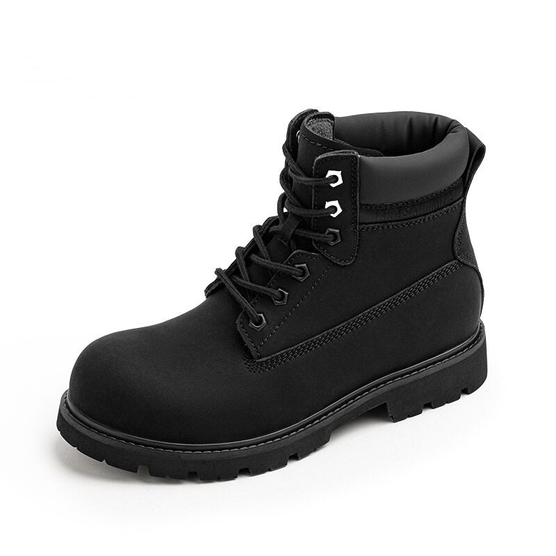 Black Plush Lining Ankle Boots / ブラック プラッシュライニング