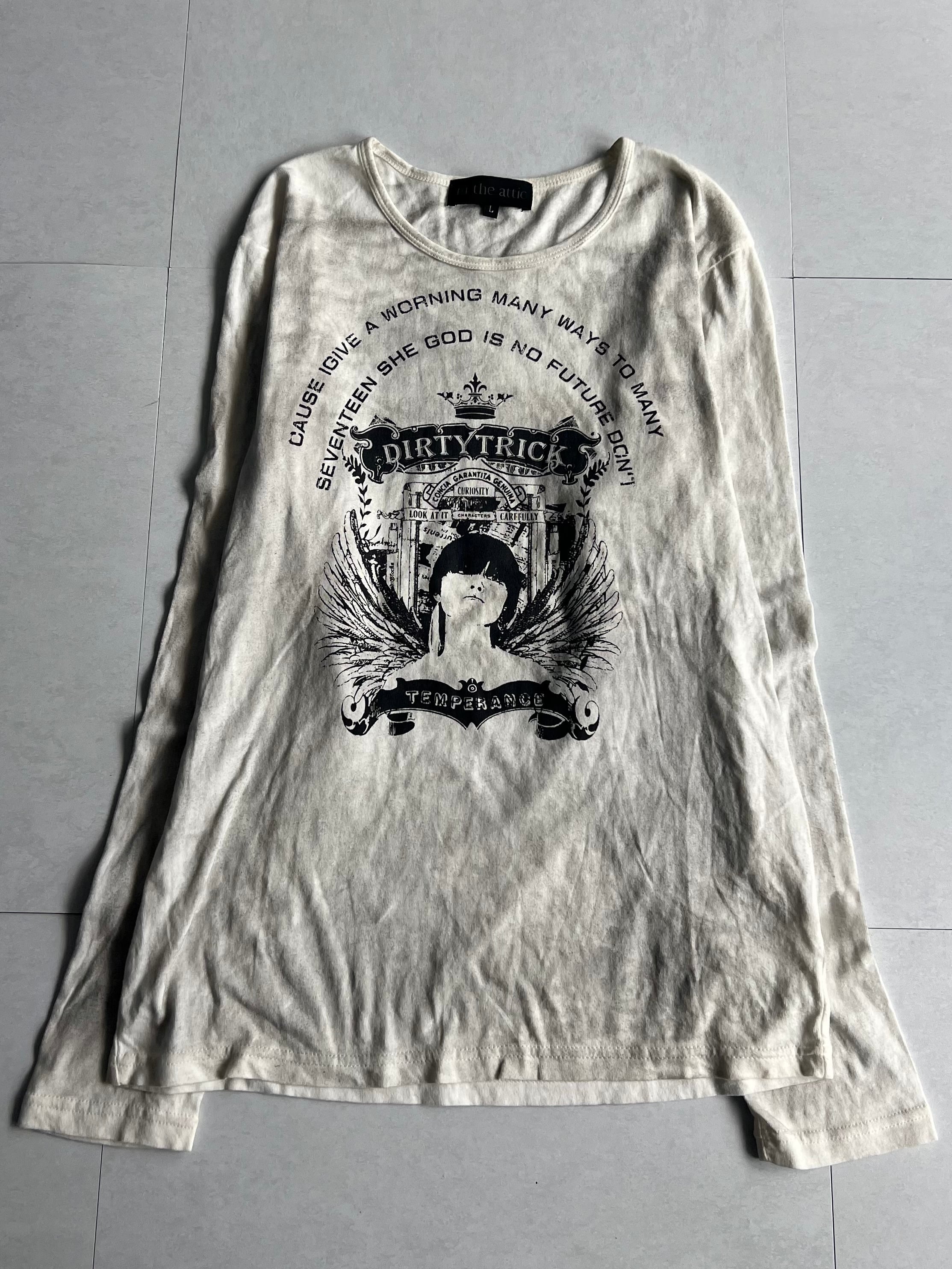 "in the attic" DIRTYTRICK Long Sleeve Tee