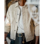 Button Fly Straight Silhouette Denim Jacket ◇H0153