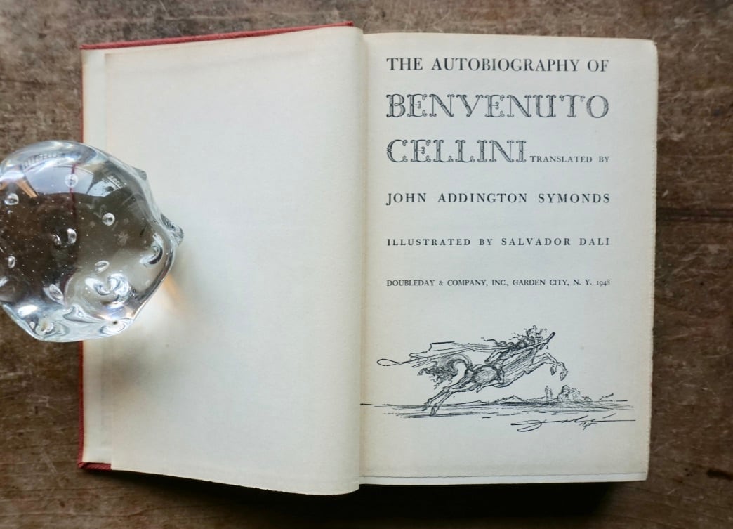 【絶版洋古書】 ダリの挿画　チェッリーニの自叙伝　The Autobiography of Benvenuto Cellini  (Illustrated By Salvador Dali ) John Addington Symonds 1948 [310194647-1] | 