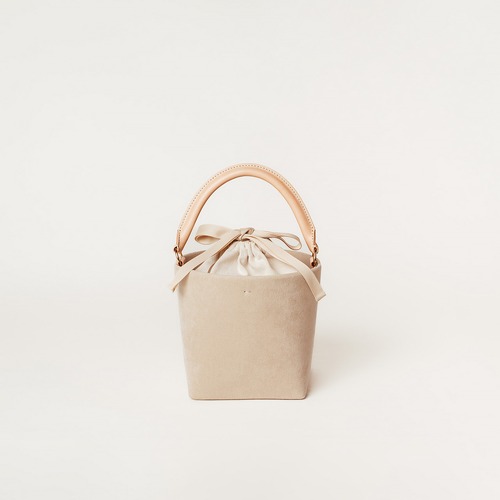 Micro  Suede  Basket  -  BEIGE