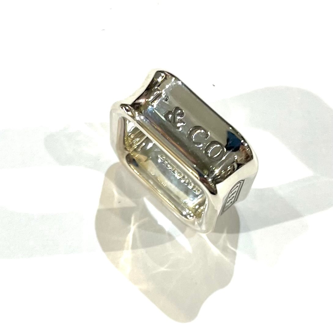 TIFFANY&CO.】【5-6号】2392希少1837 スクエアリング／シルバー925