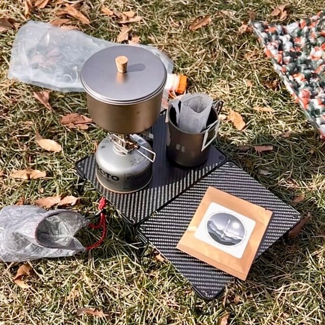 marupeinet】TATAmini TABLE（CARBON） | OUTDOOR BASE MATSUMOTO