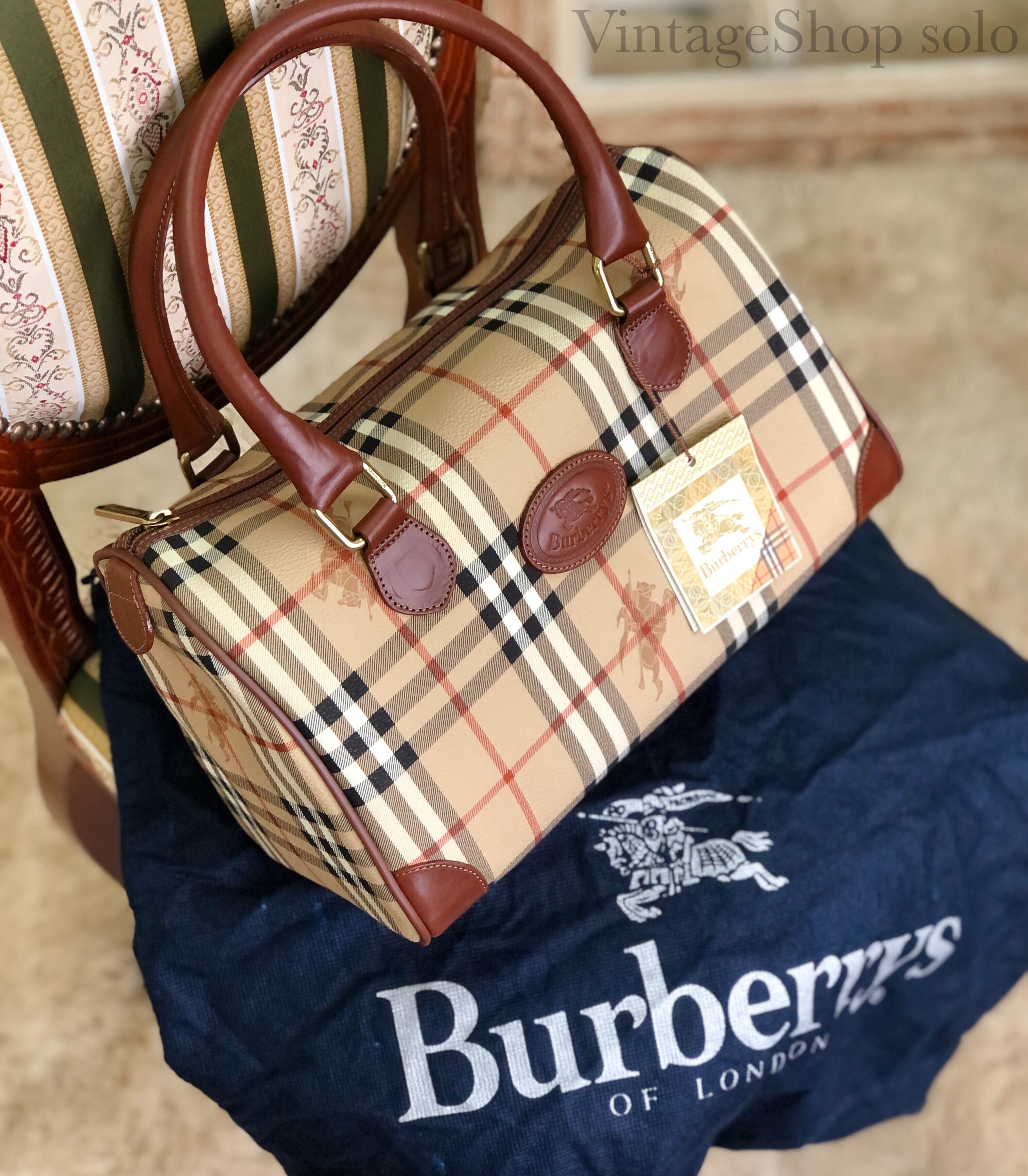 BURBERRY バーバリー シャドーホース クラシックチェック ミニボストン