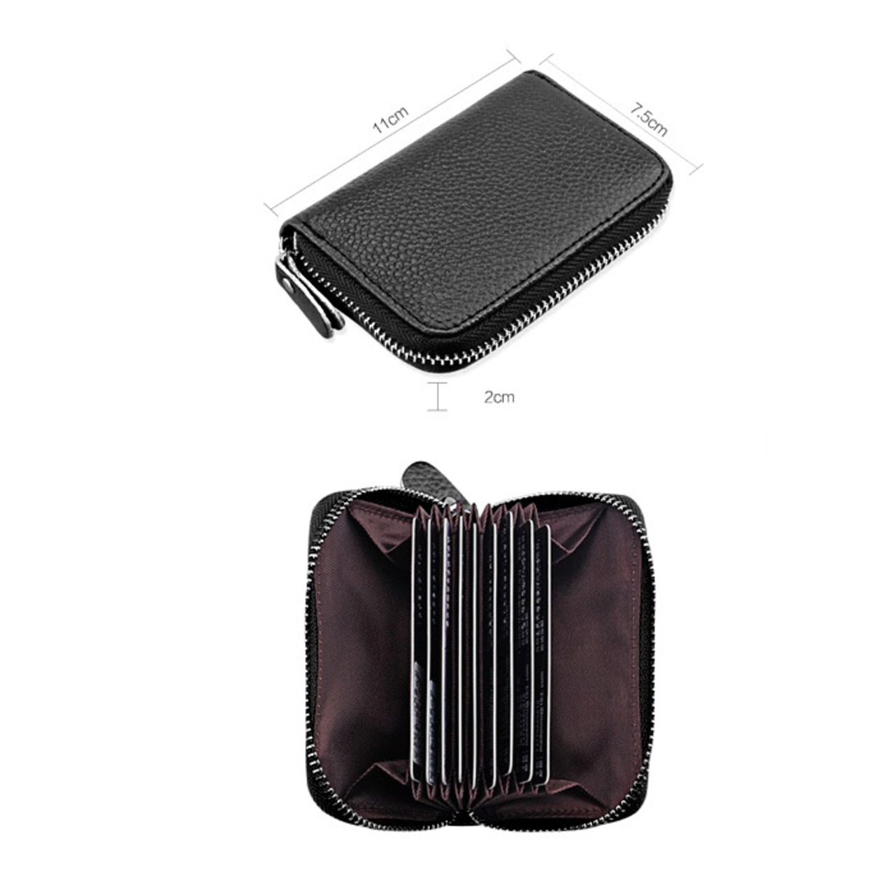 カードケース　カード入れ　コンパクト　じゃばら　財布　名刺入れ　ファスナタイプ　収納可能　メンズ　レディース　プレゼント　ギフト　アプロス